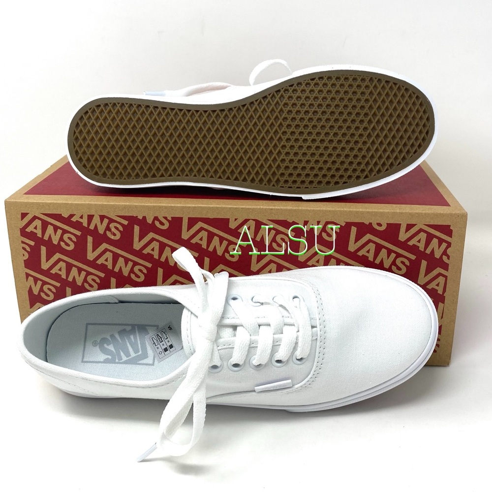 VANS Authentic Lo Pro White Canvas Women’s Sneakers Size 10 VN000GYQW00 - Picture 2 of 9